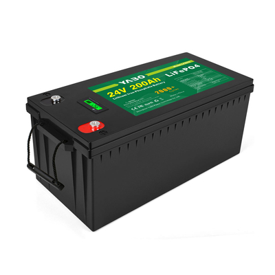 25.6 V Lifepo4 ชุดแบตเตอรี่ 24V 200Ah ลิเธียมไอออนสำหรับระบบเก็บพลังงาน Deep Cycle