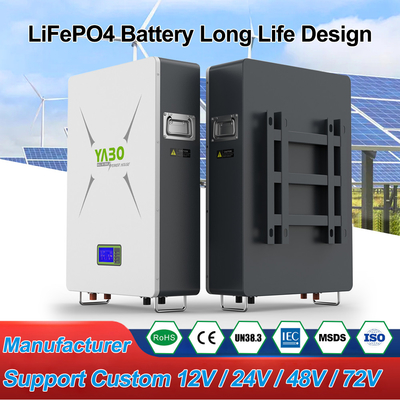 10kwh 51.2v 200ah Lifepo4 แบตเตอรี่ลิเธียมระบบจัดเก็บพลังงานแสงอาทิตย์รอบลึกDiy