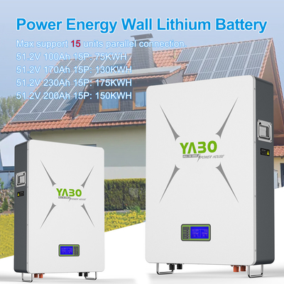Diy Lifepo4 Powerwall 48V 170Ah 200Ah 230Ah ระบบจัดเก็บพลังงานแสงอาทิตย์