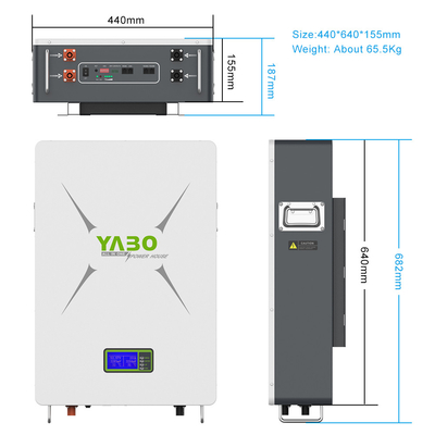 150Ah 230Ah 48V 72V Lifepo4 แบตเตอรี่ Powerwall ลิเธียมเหล็กฟอสเฟต Prismatic Cells