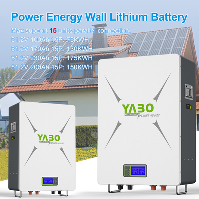 Solar Lifepo4 แบตเตอรี่ Powerwall 5kwh 10kwh ขนส่งแบบพกพา 48v 200ah