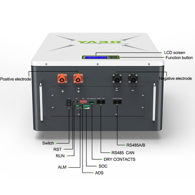 10kwh 51.2 V 200ah Lifepo4 แบตเตอรี่ลิเธียม 48v Powerwall Diy
