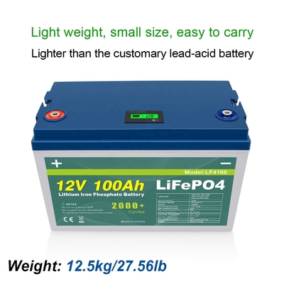 200Ah 300Ah 100Ah 12V 32700 lifepo4 แบตเตอรี่แพ็ค LCD Power Display Smart BMS