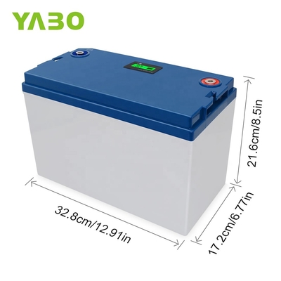 12v 100ah ลิเธียมเหล็ก Lifepo4 แบตเตอรี่ BMS การควบคุมพลังงานแสงอาทิตย์ 12V