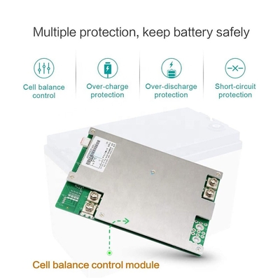 12v 100ah ลิเธียมเหล็ก Lifepo4 แบตเตอรี่ BMS การควบคุมพลังงานแสงอาทิตย์ 12V