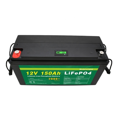150Ah 12v Lifepo4 แบตเตอรี่สำหรับรอบลึกแบบชาร์จไฟได้