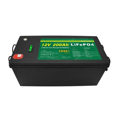 lifepo4 12v 200ah แบตเตอรี่ลิเธียมเหล็กฟอสเฟตสำหรับ Solar UPS