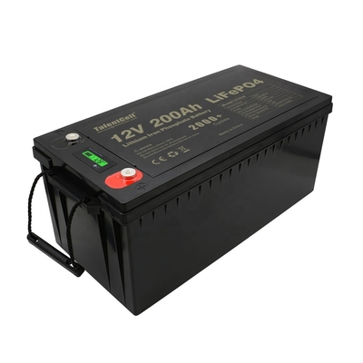 lifepo4 12v 200ah แบตเตอรี่ลิเธียมเหล็กฟอสเฟตสำหรับ Solar UPS