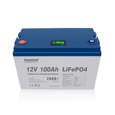 Lifepo4 Golf Battery Solar RV ชาร์จใหม่ได้ 100ah 12v ลิเธียม lifepo4 แบตเตอรี