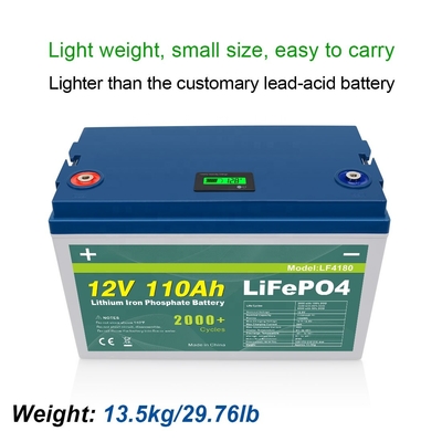 12v 110Ah Lifepo4 แบตเตอรี่รถกอล์ฟรอบลึก
