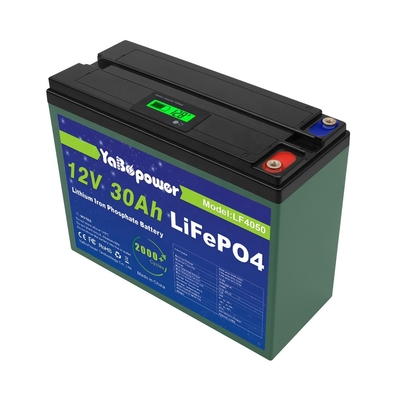 24V 24v 30ah Lifepo4 แบตเตอรี่แบบชาร์จไฟได้รอบลึก 15A 32700 Cell Battery