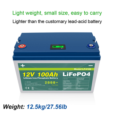 โรงงานที่กำหนดเองผลิตภัณฑ์ขายร้อนราคาถูกลิเธียมไอออน Lifepo4 แบตเตอรี่ 100ah 12v