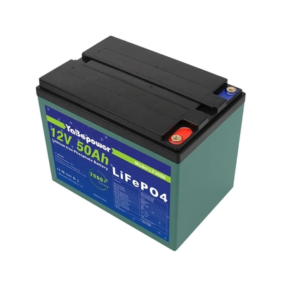 12v 50ah Lifepo4 ชุดแบตเตอรี่แบบชาร์จได้ 2000 รอบลึก