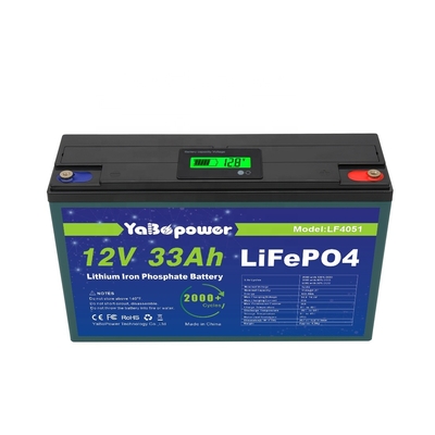 33Ah 12V Lifepo4 แบตเตอรี่แบตเตอรี่ลิเธียมเหล็กฟอสเฟต 32700