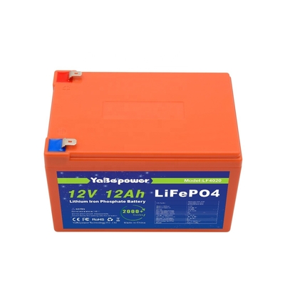 12.8v 12v 12ah Lifepo4 แบตเตอรี่กระแสไฟชาร์จได้ 6A