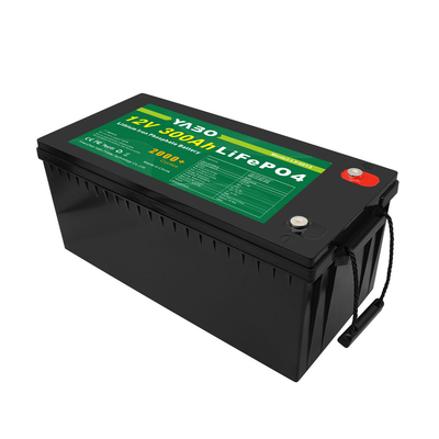 อายุการใช้งานยาวนานขึ้น 12v 300Ah ปล่อยแบตเตอรี่ Lifepo4 ปัจจุบันที่มีความจุที่โดดเด่น
