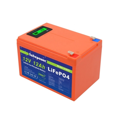 CE รับรอง 12v 12Ah ปล่อยปัจจุบัน 6A Lifepo4 แบตเตอรี่ที่มีความจุโดดเด่น