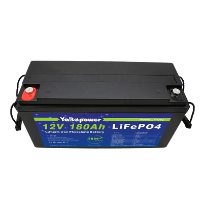 การรับรองมาตรฐานสูงและรับประกันคุณภาพ Lifepo4 12v180Ah แบตเตอรี่ลิเธียมไอออนสำหรับระบบไฮบริด