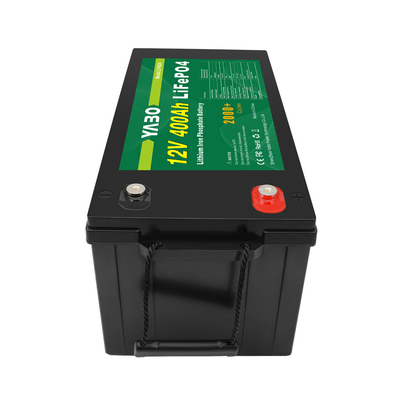 ลิเธียมไอออน 12v 400ah Lifepo4 แบตเตอรี่สำหรับระบบพลังงานแสงอาทิตย์ Home