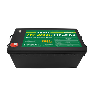 ลิเธียมไอออน 12v 400ah Lifepo4 แบตเตอรี่สำหรับระบบพลังงานแสงอาทิตย์ Home