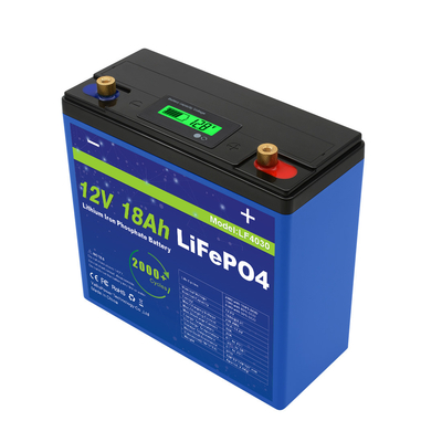 แบตเตอรี่ Lifepo4 12V 18Ah น้ำหนักเบา ความจุสูง อายุการใช้งานยาวนาน รับประกัน 3 ปี