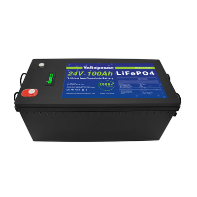 Deep Cycle RV Lifepo4 แบตเตอรี่ 120ah 100ah 40ah 24v ลิเธียมสำหรับระบบสุริยะ
