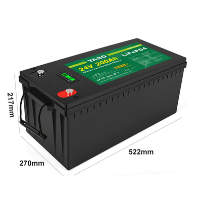 แบตเตอรี่ลิเธียมไอออน 24v 200ah RV Lifepo4 อายุการใช้งานยาวนาน