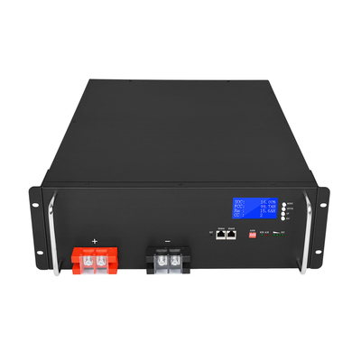 LCD 48V Lifepo4 แบตเตอรี่ 2.5kwh ลิเธียมรอบลึก 48 โวลต์ 50ah