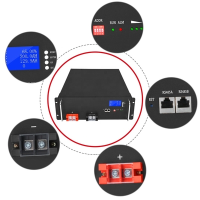 48v 100 แอมป์ชั่วโมง Lifepo4 Battery Deep Cycle 4000 Solar Power Wall Storage System