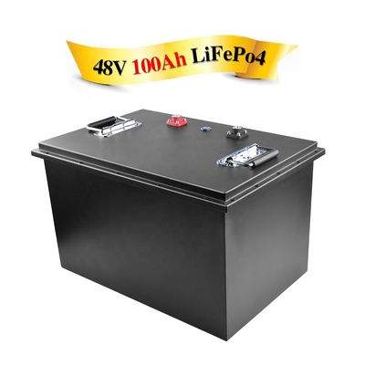48v 51.2V 100AH ​​กันน้ำ Lifepo4 แบตเตอรี่รถจักรยานไฟฟ้าลิเธียมไอออน Solar