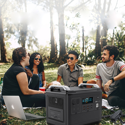 LiFePO4 สถานีไฟฟ้าแบบพกพาสำหรับเครื่องปรับอากาศตู้เย็น Home 2000w Lifepo4 Ups เครื่องกำเนิดไฟฟ้าพลังงานแสงอาทิตย์