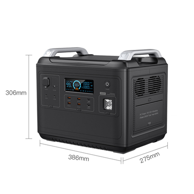 LiFePO4 สถานีไฟฟ้าแบบพกพาสำหรับเครื่องปรับอากาศตู้เย็น Home 2000w Lifepo4 Ups เครื่องกำเนิดไฟฟ้าพลังงานแสงอาทิตย์