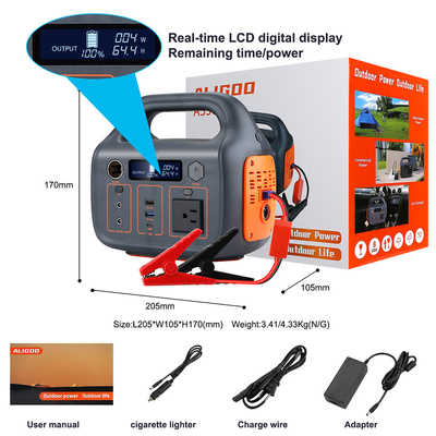 หน้าแรก 110v 220v แคมป์ปิ้ง เครื่องกำเนิดไฟฟ้าพลังงานแสงอาทิตย์ 300W สถานีไฟฟ้าพกพากลางแจ้งพร้อมสตาร์ทรถ