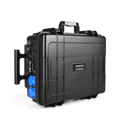 การชาร์จสถานีพลังงานแบบพกพาลิเธียมพร้อมแบตเตอรี่ Lifepo4 110v 220v 2500w