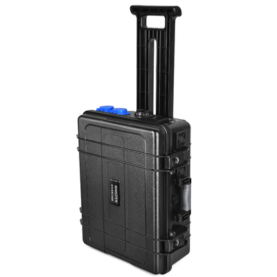 การชาร์จสถานีพลังงานแบบพกพาลิเธียมพร้อมแบตเตอรี่ Lifepo4 110v 220v 2500w