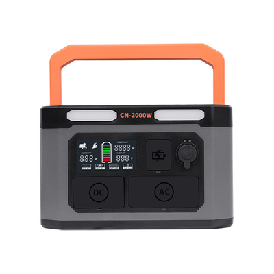 สถานีไฟฟ้าลิเธียมแบบพกพาในร่มสำหรับเทสลาแบบชาร์จไฟ Tailgating 110V 220V 2000W