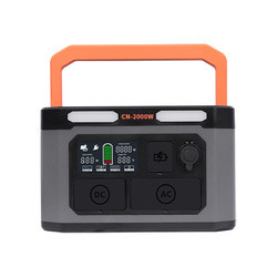 สถานีไฟฟ้าลิเธียมแบบพกพาในร่มสำหรับเทสลาแบบชาร์จไฟ Tailgating 110V 220V 2000W