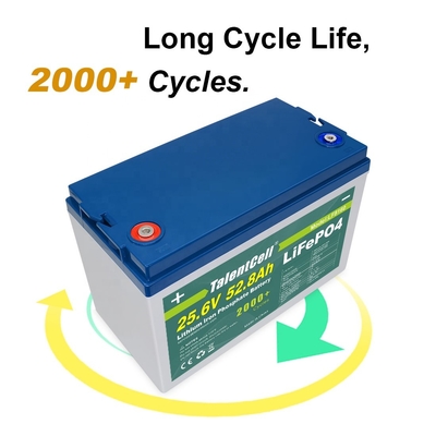 แบตเตอรี่ลิเธียมไอออนเหล็กฟอสเฟต Lifepo4 สำหรับ Ev 24v 50ah