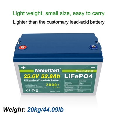 แบตเตอรี่ลิเธียมไอออนเหล็กฟอสเฟต Lifepo4 สำหรับ Ev 24v 50ah