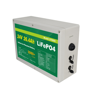 26.4Ah 25.6v Lifepo4 ชุดแบตเตอรี่รอบลึกสำหรับแผงโซลาร์เซลล์ UPS ลิเธียมไอออน