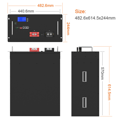 Custom Solar Deep Cycle Lifepo4 แบตเตอรี่ลิเธียม 48V 200AH 230AH 170AH