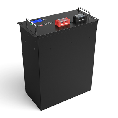 ที่เก็บข้อมูลพลังงานแสงอาทิตย์ RS485 CAN สถานีฐานการสื่อสาร 50AH 200AH BMS 48V LiFePO4 แบตเตอรี่