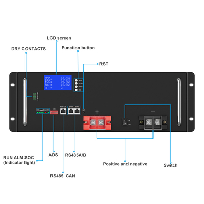 เรือเก็บพลังงานแสงอาทิตย์แบตเตอรี่ลิเธียมเหล็กฟอสเฟต LiFePO4 12V 72V 100Ah