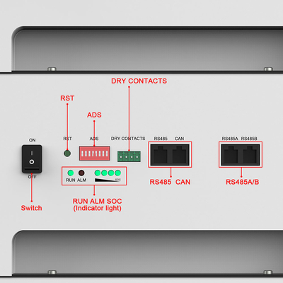 Energy Storage Lifepo4 Home Battery 51.2V 100Ah ปลอกโลหะที่วางซ้อนได้