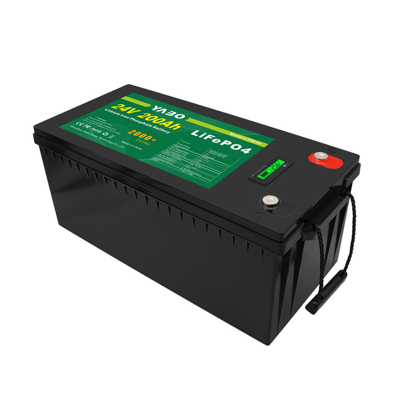 25.6 V Lifepo4 ชุดแบตเตอรี่ 24V 200Ah ลิเธียมไอออนสำหรับระบบเก็บพลังงาน Deep Cycle