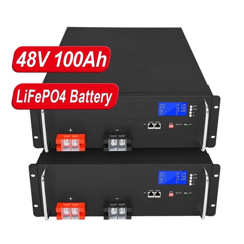 48v 100 แอมป์ชั่วโมง Lifepo4 Battery Deep Cycle 4000 Solar Power Wall Storage System